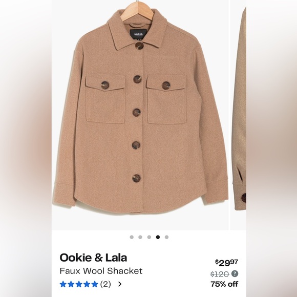 Tan Button-Up Jacket - Picture 5 of 6